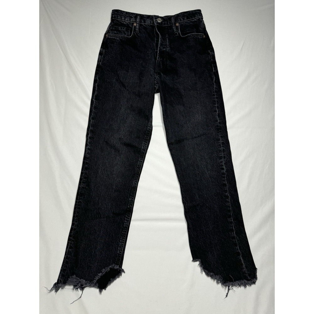 Free People We The Free Tapered Black Denim Jeans Women's Size 24